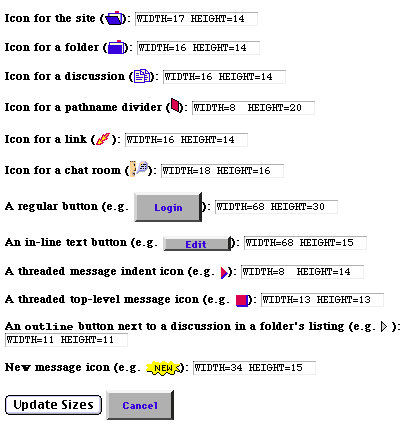 Screenshot of sysop control panel