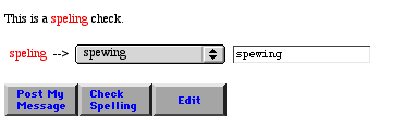 Spelling Check page